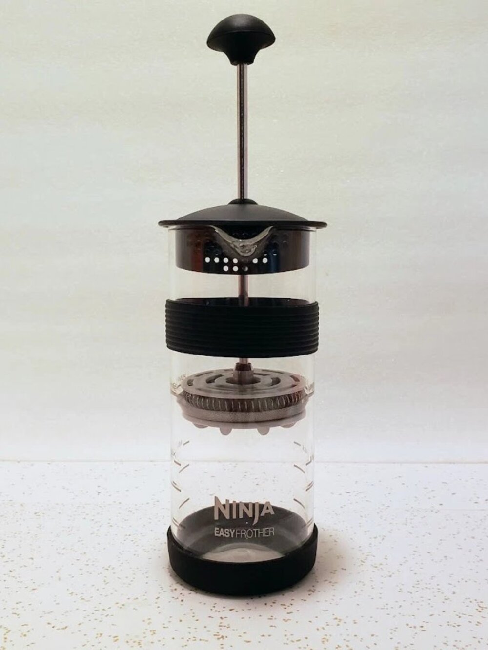 Ninja Easy Frother Mini Manual Milk Press Homemade Frother Foam Coffee 5 oz